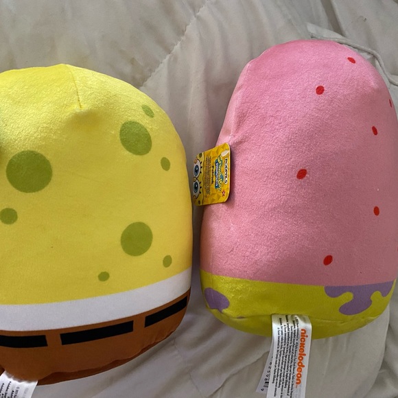SpongeBob & Patrick Nickelodeon Podpals.They are very soft & cute! BNWT - Picture 4 of 8